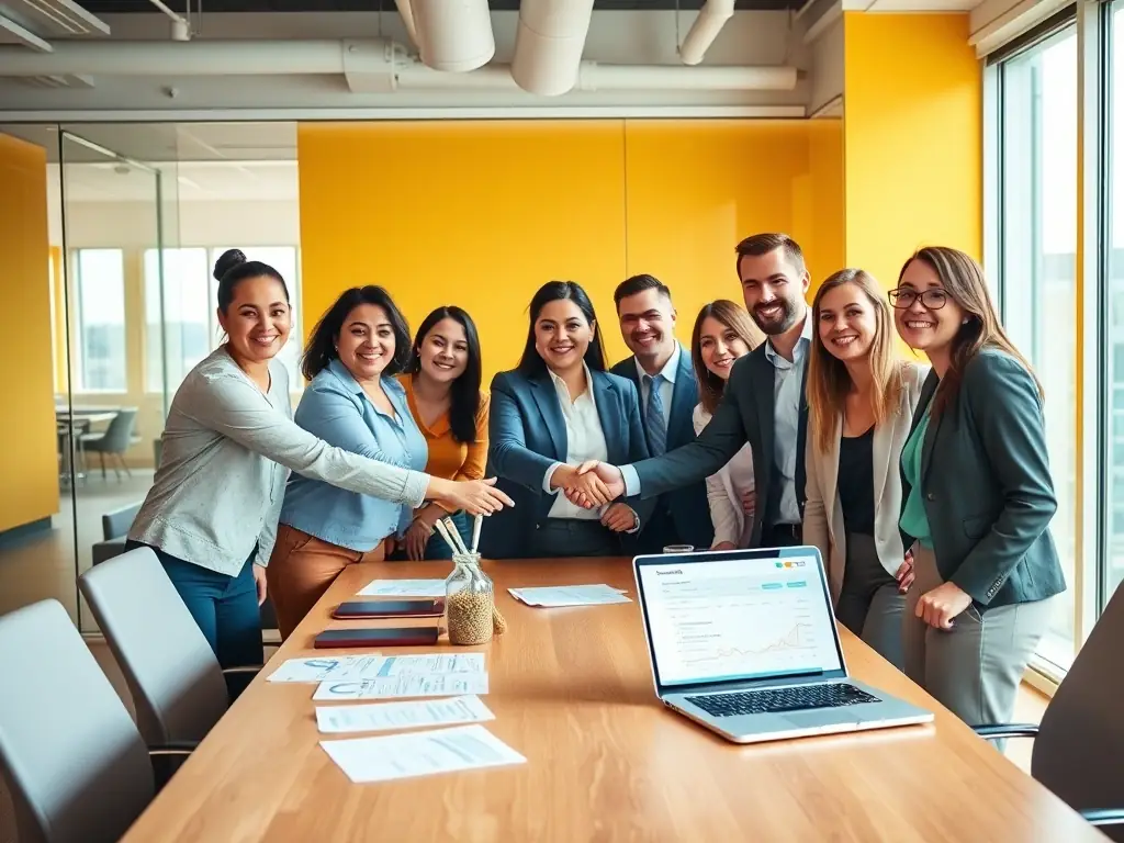 An image depicting a company successfully raising capital through GX Capital's fundraising support, with a focus on growth and expansion.